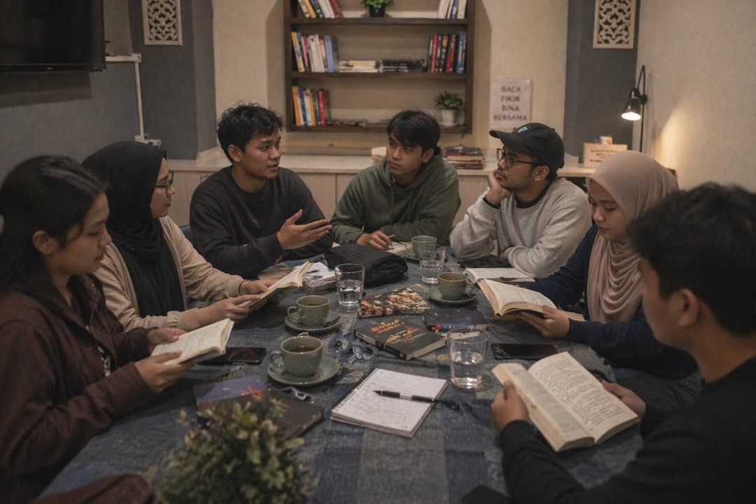 Community discussion or reading club